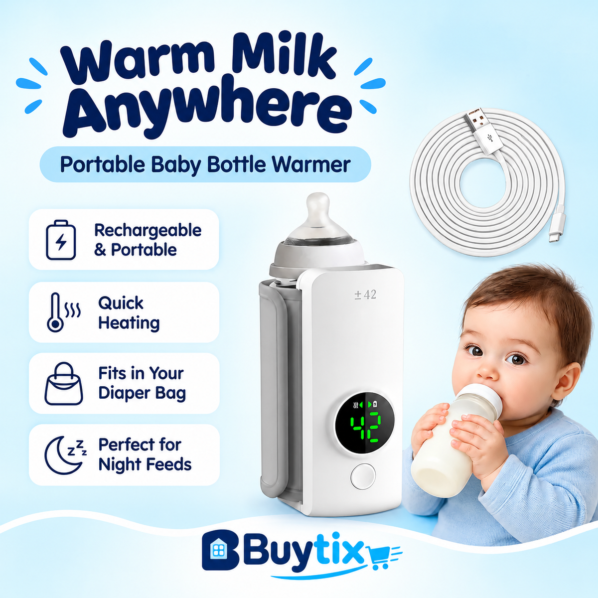 Portable Baby Bottle Warmer